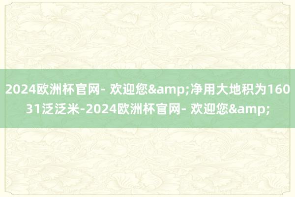 2024欧洲杯官网- 欢迎您&净用大地积为16031泛泛米-2024欧洲杯官网- 欢迎您&