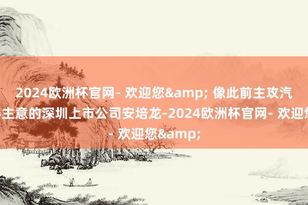 2024欧洲杯官网- 欢迎您& 像此前主攻汽车传感器主意的深圳上市公司安培龙-2024欧洲杯官网- 欢迎您&